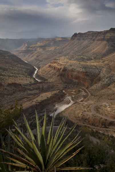 The Salt River Canyon on the Apache Indian Reservation, Arizona.