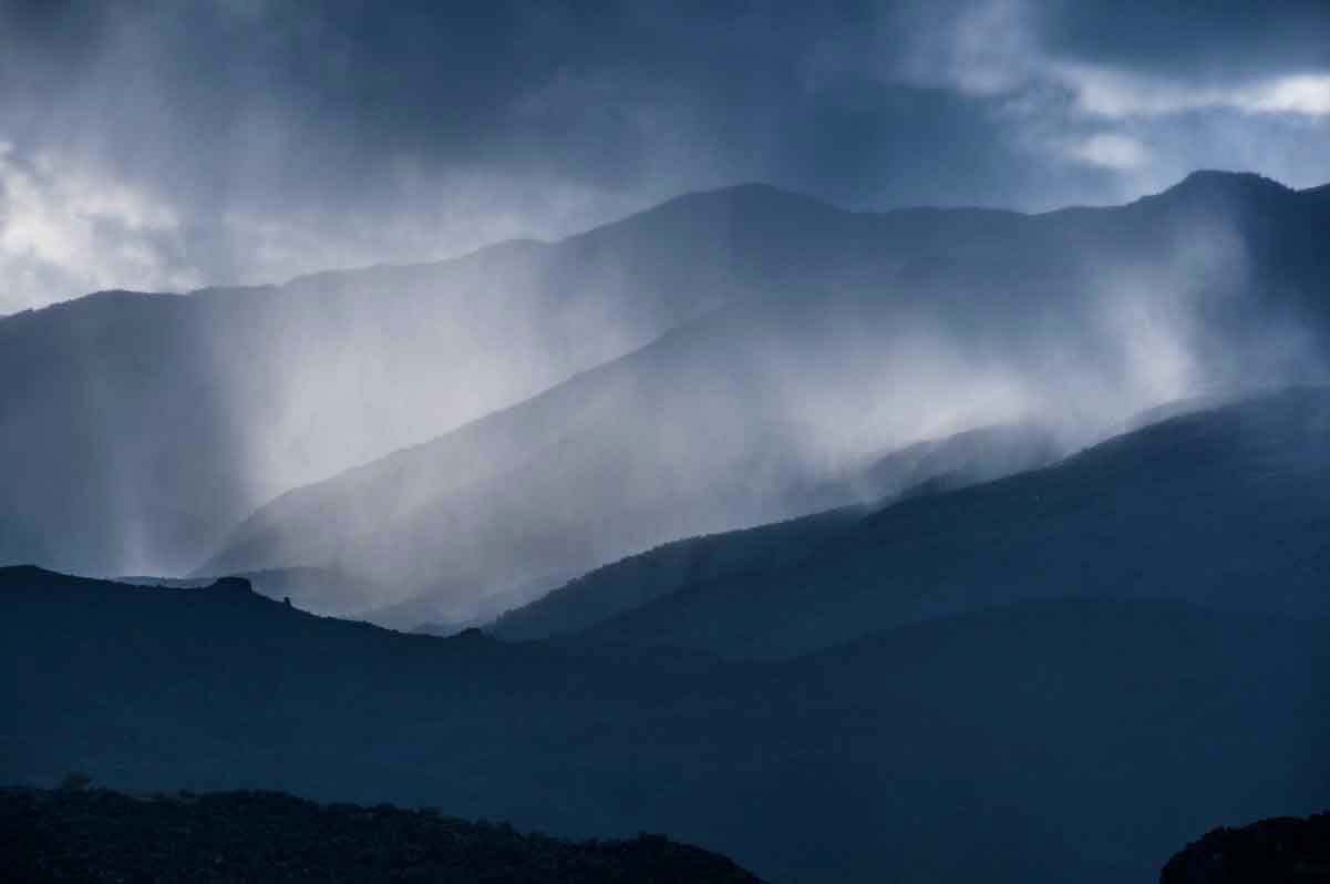 Rain in the Bradshaw Mts. of Arizona