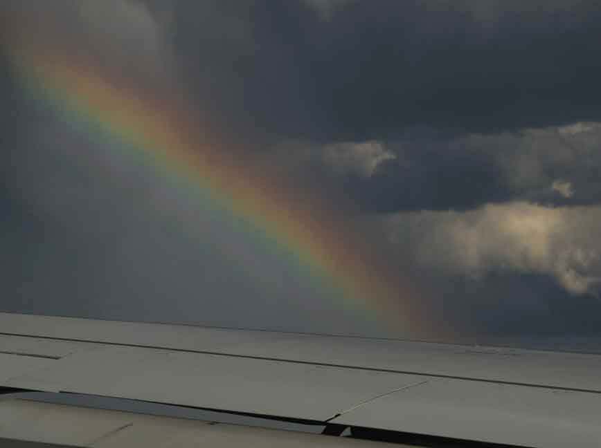 View from an airplane