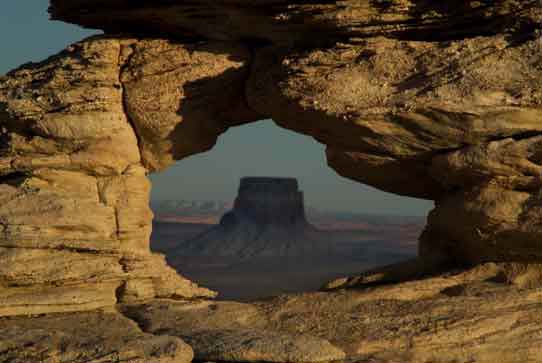 From Alstrom Point on the Utah side of Lake Powell, looking across the water to Tower Butte on the Arizona side