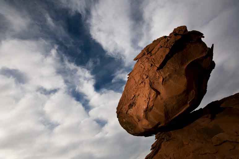 Rock formation in the high desert of northern Arizona