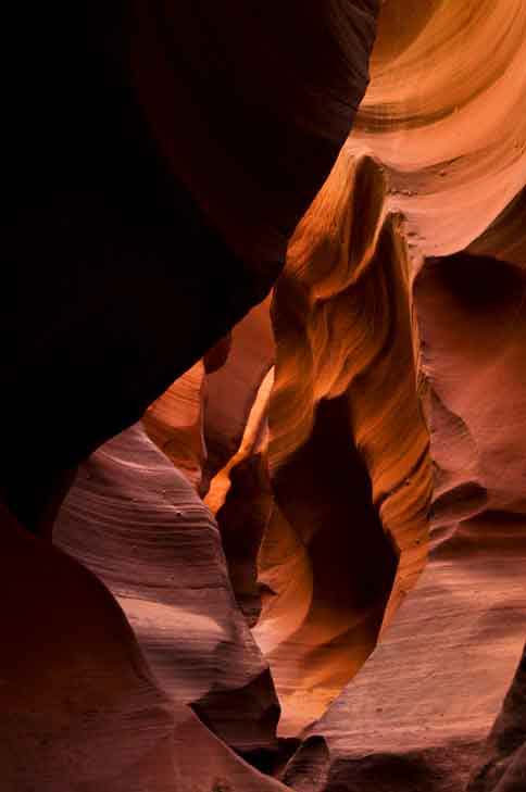 Waterholes Canyon, a slot canyon in Arizona