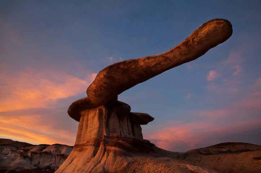 The "King of Wings" rock formation at the Ah-Shi-Sle-Pah Wilderness Study Area, New Mexico