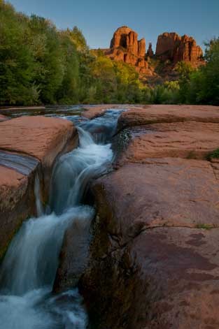 Oak Creek beneath Cathedral Rock, Arizona (red rock country near Sedona)