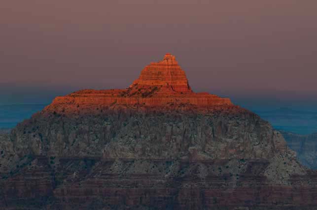 Vishnu Temple, from Shoshone Point on the South Rim of the Grand Canyon, Arizona