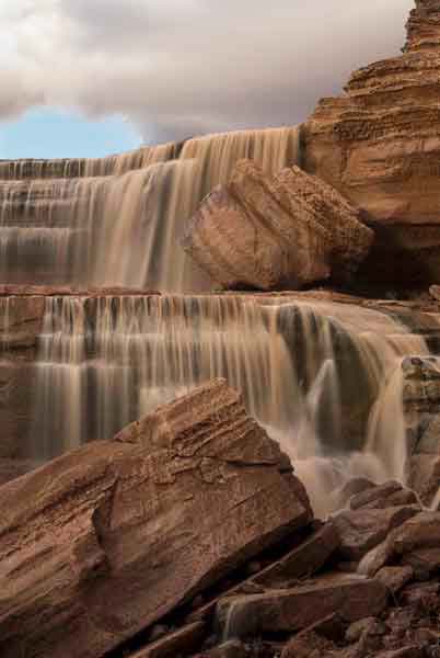 Grand Falls (aka "Chocolate Falls"), a waterfall on the Little Colorado River in northern Arizona