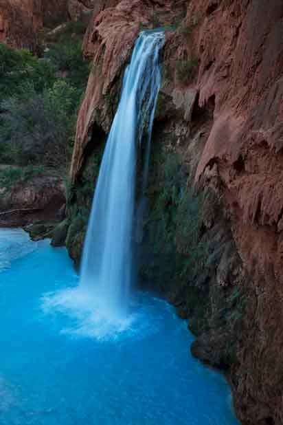 Havasu Falls in Havasu Canyon (Havasupai) in the Grand Canyon, Arizona