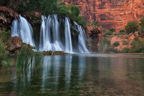 Navajo Falls in Havasu Canyon (Havasupai) in the Grand Canyon, Arizona
