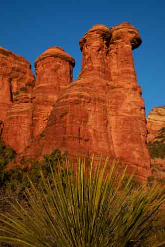 Sandstone formations on the edge of the Red Rock-Secret Mountain Wilderness
(roughly a mile southeast of the cliff dwellings at Palatki).