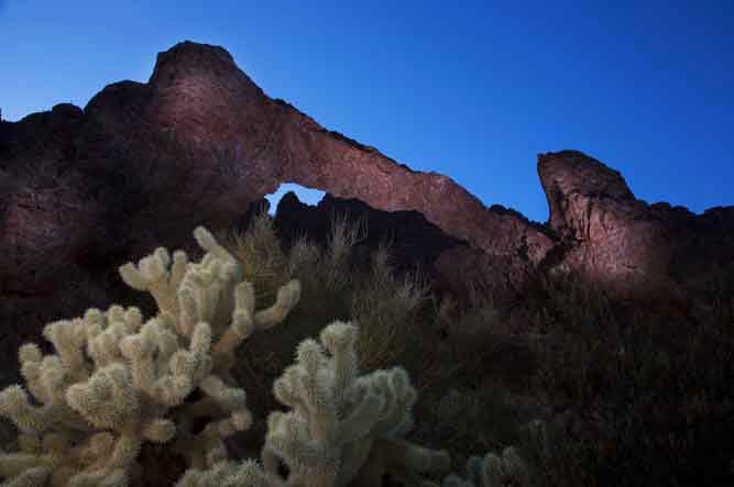 Elephant Arch in the Superstition Mts., Arizona