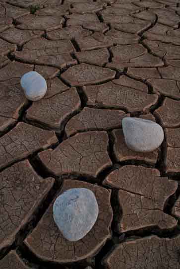 River rocks in the dry bed of Tonto Creek, Arizona (near Lake Roosevelt)