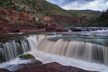 Apache Falls on the Upper Salt River in southern Arizona