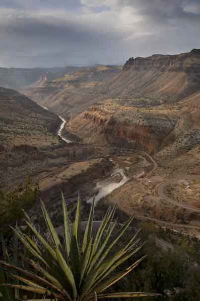 The Salt River Canyon on the Apache Indian Reservation, Arizona.