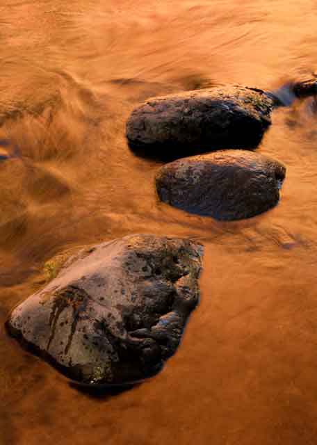 Water and rocks at West Clear Creek, Arizona