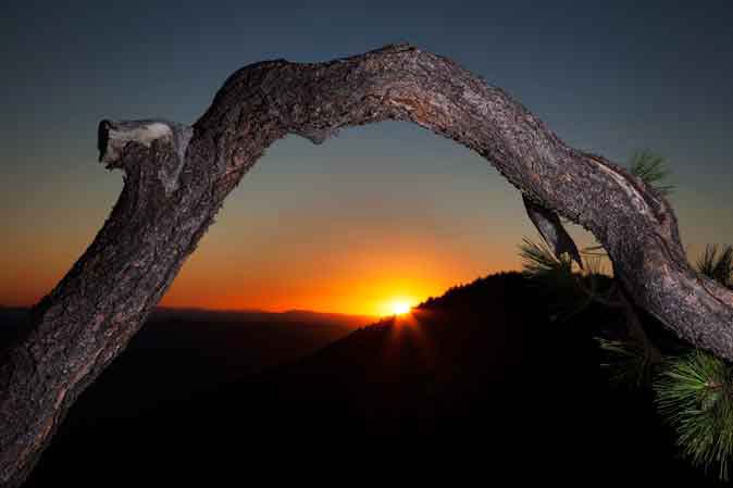 Sunset at the Mogollon Rime, Arizona
